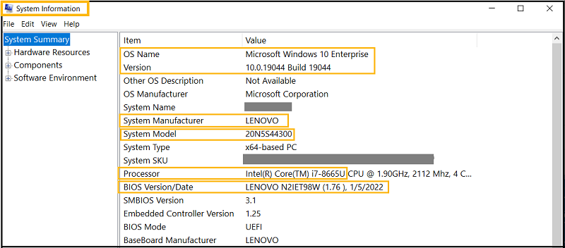 Check Bios Settings