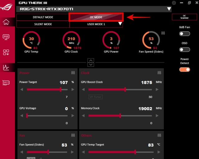 Check gpu Overclocking Instability