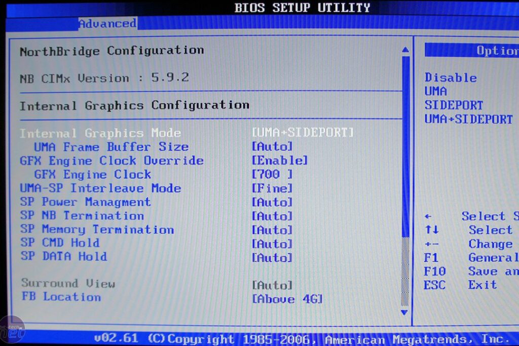 Improper Bios Settings