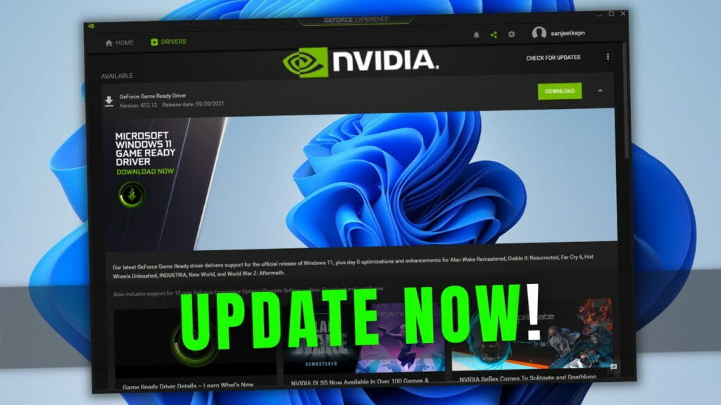 Update Nvidia Drivers