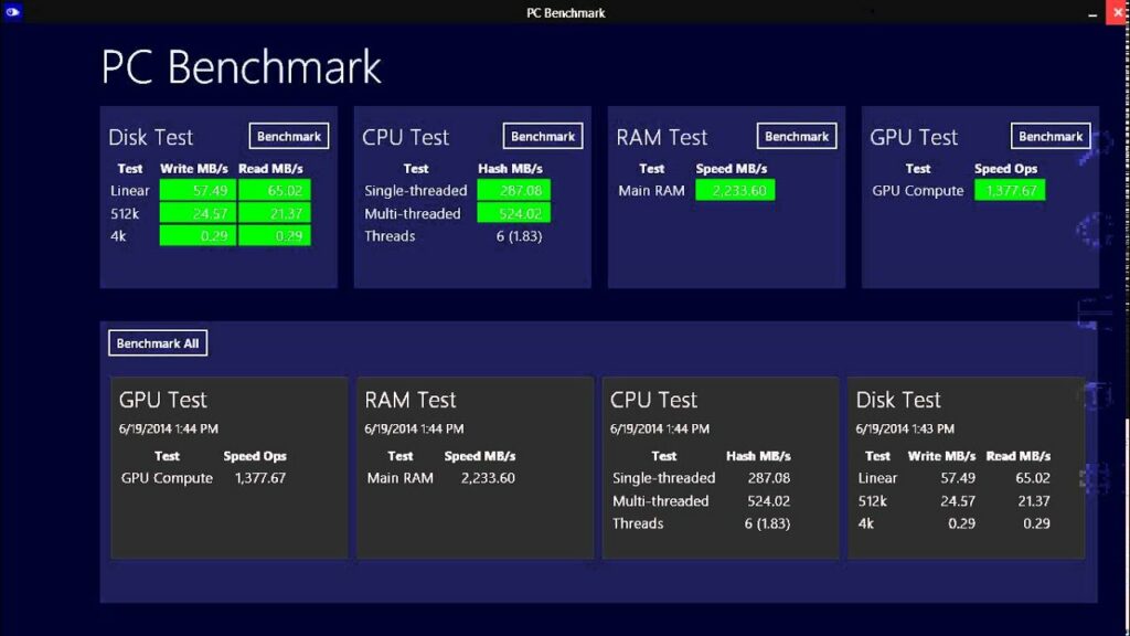 Test With Benchmarking Tools: